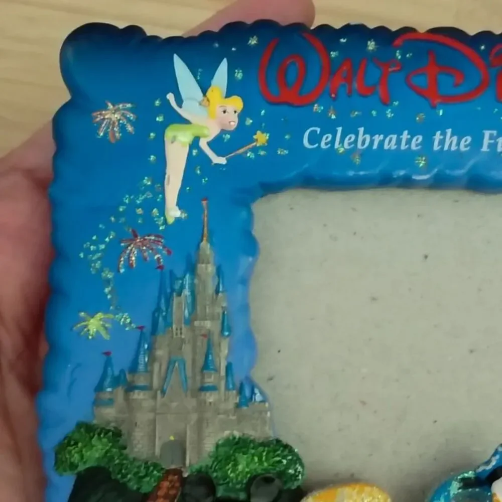Walt Disney Word 2000 Photo Picture Frame 3D Textured